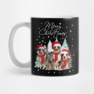 Australian Shepherd Christmas Tshirt Funny Xmas Gifts Mug
